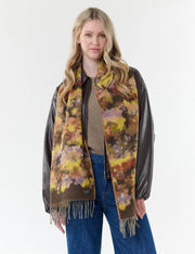 Fraas Scarf Abstract Print Multi