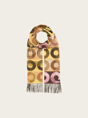 Fraas Scarf Geo Circle Print Pure Honey