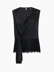 French Connection Dahlia Draped Lace Top