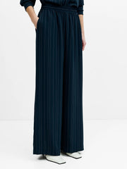 French Connection Erma Pinstripe Wide Leg Trousers