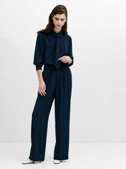 French Connection Erma Pinstripe Wide Leg Trousers