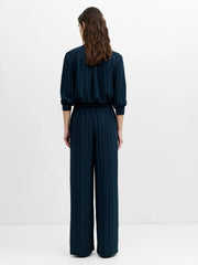 French Connection Erma Pinstripe Wide Leg Trousers