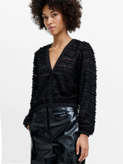 French Connection Alana Chiffon Blouse Black