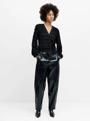 French Connection Alana Chiffon Blouse Black