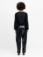 French Connection Alana Chiffon Blouse Black