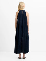 French Connection Beth Lurex Maxi Dress Navy