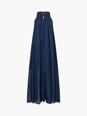 French Connection Beth Lurex Maxi Dress Navy