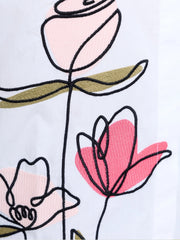 French Connection Cambria Flower Embroidered Shirt Linen White Multi
