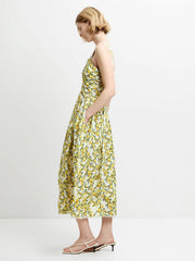 French Connection Citrus Barletta Ruched Dress Citrus Multi