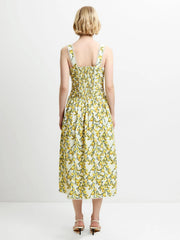 French Connection Citrus Barletta Ruched Dress Citrus Multi