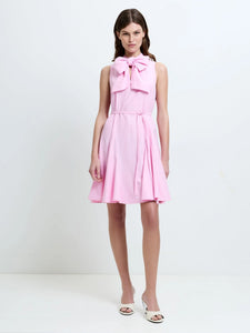 French Connection Era Poplin Godet Bow Dress Light French Pink – County  Boutique