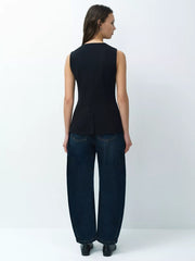 French Connection Izzie Waistcoat Black