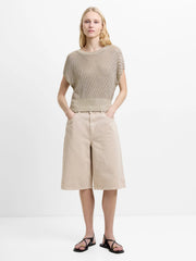 French Connection Jada Metallic Knit Top