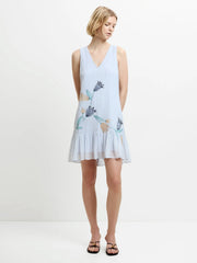 French Connection Larina GGT Mini Dress Blue Multi