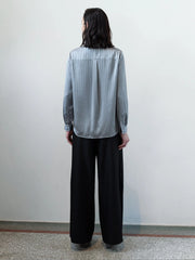 French Connection Maggie Satin Striped Shirt