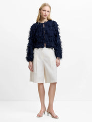 French Connection Millie Hyper Text Jacket Navy