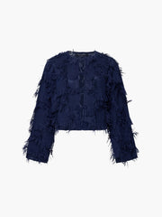 French Connection Millie Hyper Text Jacket Navy