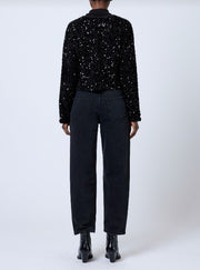 French Connection Monet Sequin Tie Cardi Black