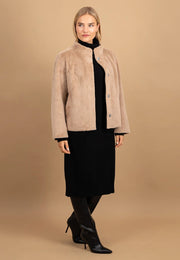 Fynch-Hatton Faux Fur Jacket Cappuccino