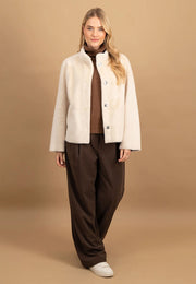 Fynch-Hatton Faux Fur Jacket Cream