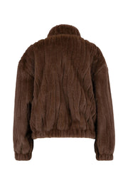 Fynch-Hatton Faux Fur Jacket Chocolate