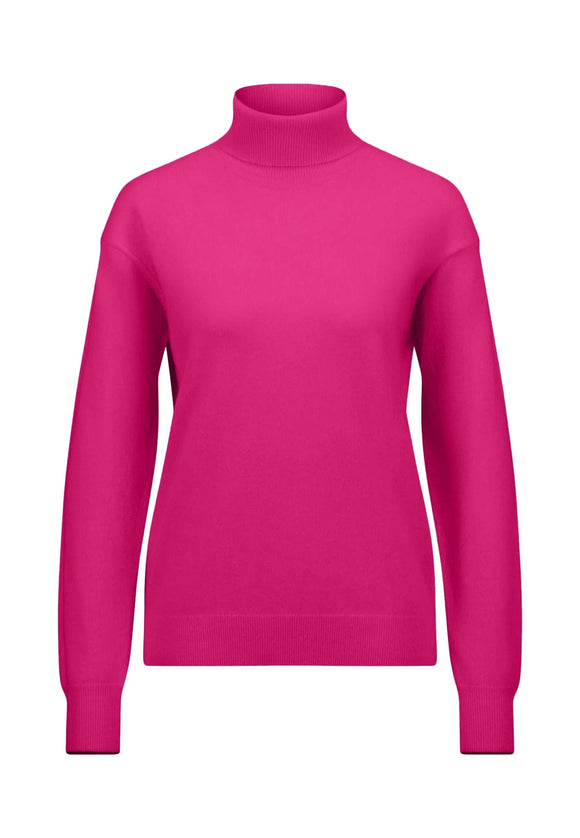 Fynch-Hatton Roll Neck Knit Pullover Pink