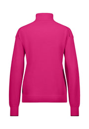 Fynch-Hatton Roll Neck Knit Pullover Pink