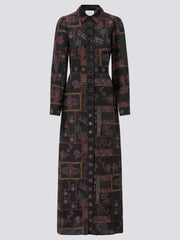 Hayley Menzies Aida Silk Maxi Shirt Dress