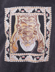 Hayley Menzies Lotus Tiger Printed Tee Grey