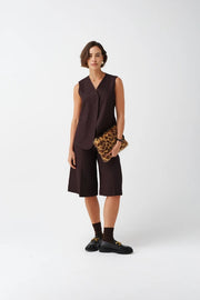 Helen Moore Clutch Bag With Wrist Strap Leopard Print