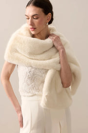 Helen Moore Faux Fur Stole Ermine