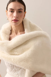Helen Moore Faux Fur Stole Ermine