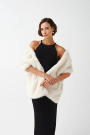 Helen Moore Faux Fur Stole Ermine