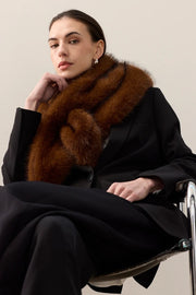 Helen Moore Triangle Scarf Mahogany