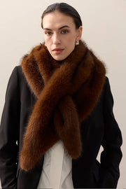 Helen Moore Triangle Scarf Mahogany