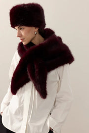 Helen Moore Triangle Scarf Wine