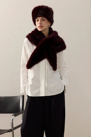 Helen Moore Triangle Scarf Wine