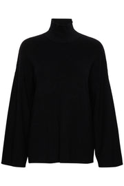 InWear Gitte Rib Knit High Neck Pullover Black