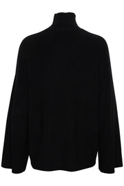 InWear Gitte Rib Knit High Neck Pullover Black