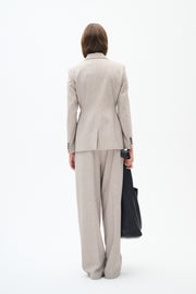 InWear Wei Pleated Trousers Light Grey Melange