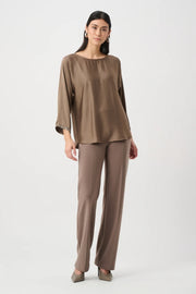 Joseph Ribkoff Wide Leg Trousers Mink