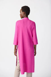 Joseph Ribkoff Long Knit Cover Up Ultra Pink