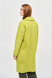 Joseph Ribkoff Quilted Detail Coat Wasabi