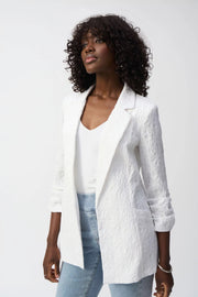 Joseph Ribkoff Straight Blazer White