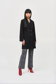 Joseph Ribkoff Knit Flared Trousers Black/Off-white