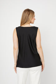 Joseph Ribkoff Satin Sleeveless Top Black