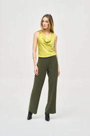 Joseph Ribkoff Satin Sleeveless Top Wasabi