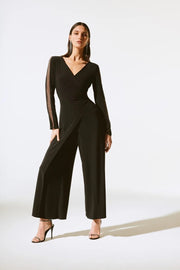 Joseph Ribkoff Silky Knit Culotte Jumpsuit Black