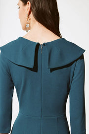 Joseph Ribkoff Crepe Sheath Dress Twilight Teal