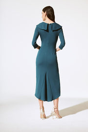 Joseph Ribkoff Crepe Sheath Dress Twilight Teal